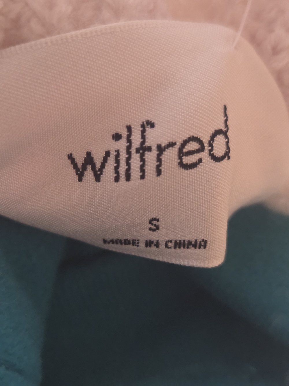 Wilfred Aritzia 100% Merino Wool Ribbed Mock Neck Sweater S - Picture 3 of 4